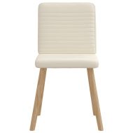 Трапезни столове, 6 бр, тапицерия от лен