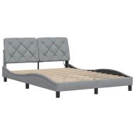 Рамка за легло със светодиод без матрак, 120x200 см, плат