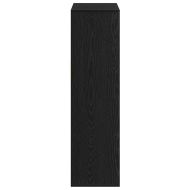 Библиотека, черна, 66x31x112 см, инженерно дърво