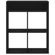 Библиотека, черна, 66x31x80 см, инженерно дърво