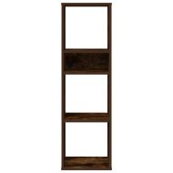 Библиотека, опушен дъб, 34x31x112 см, инженерно дърво