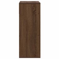 Библиотека, кафяв дъб, 66x31x80 см, инженерно дърво
