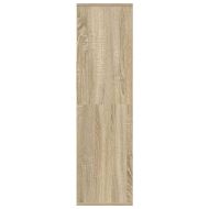 Библиотека, дъб сонома, 34x31x112 см, инженерно дърво