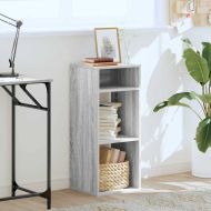 Библиотека, сив сонома, 34x31x80 см, инженерно дърво