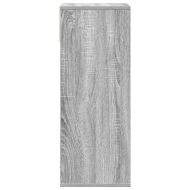 Библиотека, сив сонома, 34x31x80 см, инженерно дърво