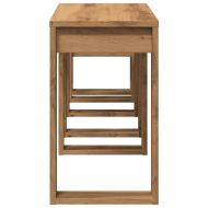 Стифиращи маси, 3 бр, дъб артизан, инженерно дърво