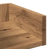 Библиотека, дъб артизан, 86x25,5x140 см, инженерно дърво