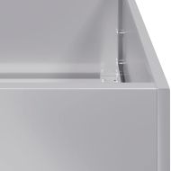 Кашпа, 80x80x30 см, поцинкована стомана