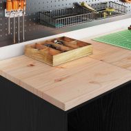 Гаражен шкаф за съхранение, черен, 40x51x85 см, бор масив