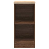 Гаражен шкаф за съхранение, кафяв дъб, 40x51x85 см, бор масив