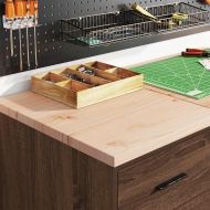 Гаражен шкаф за съхранение, кафяв дъб, 40x51x85 см, бор масив