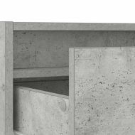 ТВ шкаф с LED осветление, бетонно сив, 75x35,5x25 см