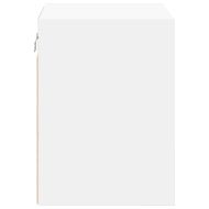 гараж стена шкафове, 2 бр, бели, инженерно дърво