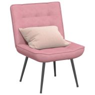 Релаксиращ стол Pink 64x74x84 cm кадифе