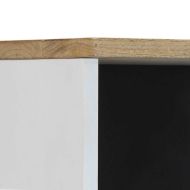 Шкаф за баня, 38x33,5x160 см, масивно мангово дърво