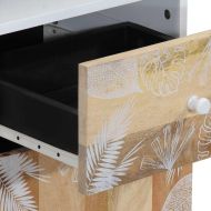 Шкаф за баня, 38x33,5x160 см, масивно мангово дърво