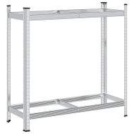 Двуслоен рафт за гуми Silver 110x40x109 cm Стомана