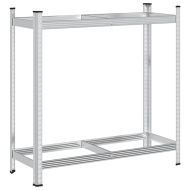 Двуслоен рафт за гуми Silver 110x40x109 cm Стомана