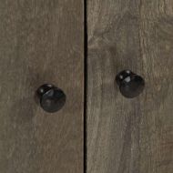 Шкаф Светло сив 60x33,5x75 cm Масивна дървесина Манго