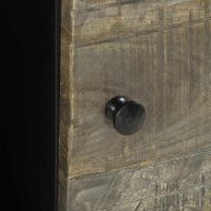 Масичка за кафе Светло сиво 80x50x40 cm Масивна дървесина Манго