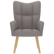 Релакс стол, таупе, текстил