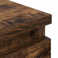 ТВ шкаф опушен дъб 100x35x54 cm Инженерна дървесина