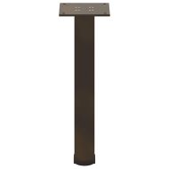 Крака за масичка за кафе, 4 бр., естествена стомана, 30-32 см, стомана