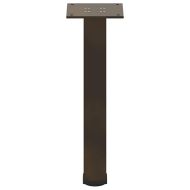 Крака за масичка за кафе, 4 бр., естествена стомана, 30-32 см, стомана