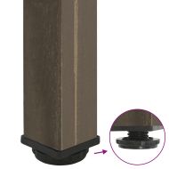 Крака за масичка за кафе, 4 бр., естествена стомана, 30-32 см, стомана