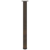 Крака за бар маса, 4 бр., естествена стомана, 100-102 см, стомана