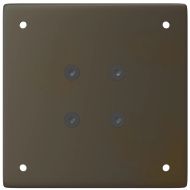 Крака за бар маса, 4 бр., естествена стомана, 100-102 см, стомана