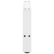 Крака за масичка за кафе, бели, 2 бр., 50 x (30-31) см, стомана