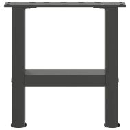 Крака за масичка за кафе, антрацит, 2 бр., 30 x (30-31) см, стомана