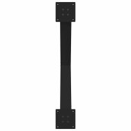 Крака за трапезна маса, X-образни, 3 бр., черни, 90 x (72-73) см, стомана