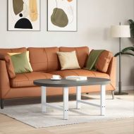 Крака за масичка за кафе, бели, 2 бр., 70 x (42-43) см, стомана