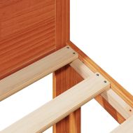 Рамка за легло без матрак, восъчнокафяв, 160x200 см, бор масив