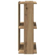 Библиотека 3 рафта дъб артизан 60x30x80 см инженерно дърво