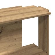 Библиотека 3 рафта дъб артизан 60x30x80 см инженерно дърво