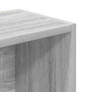 Библиотека, сив сонома, 31x24x102 см, инженерно дърво