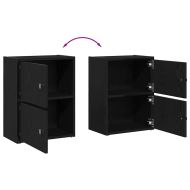 Библиотека, Черен дъб, 40x24x52 см, инженерно дърво