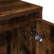 Библиотека, опушен дъб, 89x24x101,5 см, инженерно дърво