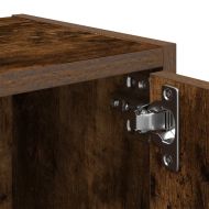 Библиотека, опушен дъб, 40x24x77 см, инженерно дърво