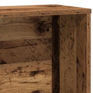 Библиотека, старо дърво, 60x24x120 см, инженерно дърво