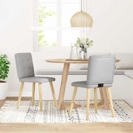 Трапезни столове 2 бр Cloud сив плат