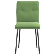 Трапезни столове, 2 бр, светлозелени, кадифе