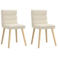 Трапезни столове, 2 бр, лен