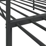 Легло за спане с багажник без матрак черно 100x200 cm