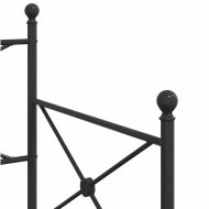 Дневна спалня с багажник без матрак Черно 90x200 cm Стомана