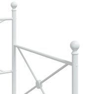 Дневна спалня с багажник без матрак Бяла 90x200 cm Стомана