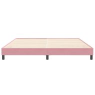 Box Spring легло без матрак розово 200x210 cm кадифе